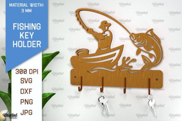 Download Fishing Key Holder Laser Cut. Fish SVG - Fish Collection