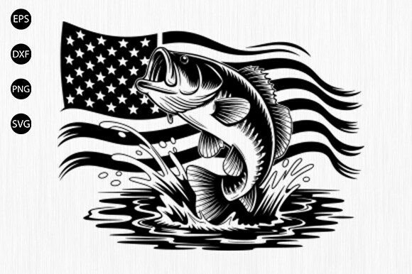 Download US Bass Fishing Svg, Fishing Svg - Fish Collection