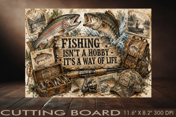 Download Fishing Isn't a Hobby Cutting Board - Fish Collection