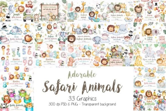 Download Adorable Safari Animals Bundle - Animals bundle Collection