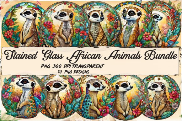 Download Stained Glass African Animals Bundle - Animals bundle Collection