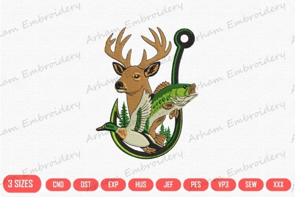 Download Wildlife Deer Fish Duck Hook - Fish Collection