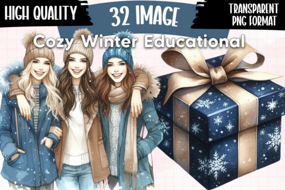 Download Cozy Winter Educational Clipart Bundle - Educational clipart Collection