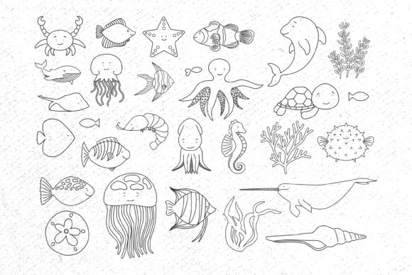 Download Sea Animals Bundle Svg, Sea Animal Svg, - Animals bundle Collection