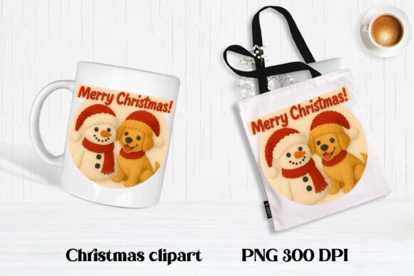 Download Christmas Knitted Dog Clipart PNG Design - Premium Resources