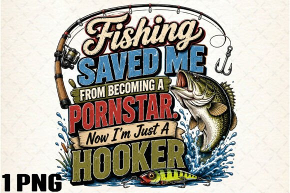 Download Funny Fishing Hooked Bass Humor PNG - Fish Collection