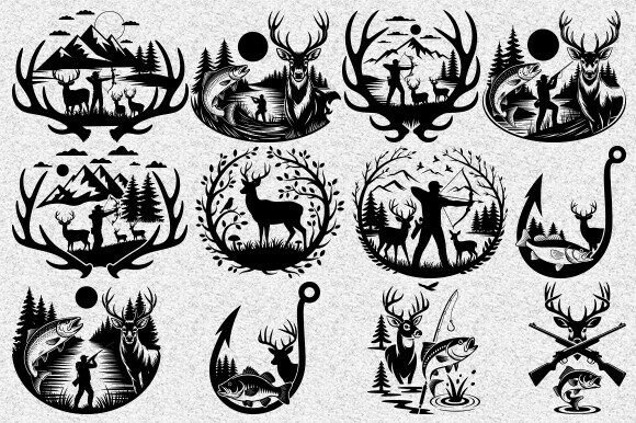 Download Deer Hunting Svg, Fishing Hunting Svg - Fish Collection